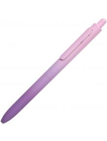 Гел химикалка Writech Aurora, лилава, е с щракващ механизъм и клипс, има прибиращ се писец и красив градиент от пастелно лилаво до светло розово.