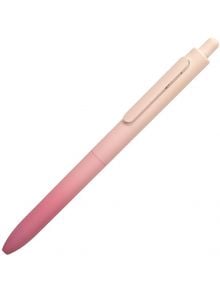 Гел химикалка Writech Aurora, розова, има ергономичен дизайн и тяло с розов градиент от светло към тъмно към върха, допълнено със стилна сребриста щипка.