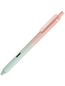 Гел химикалка Writech Ombre Gradient Beige Pink & Green е прибираща се химикалка с омбре дизайн от бежово-пинк до зелено, клипс WRITECH 0,5 и ергономичен дизайн за удобно писане.