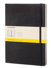Голям черен тефтер Moleskine Classic Black с твърди корици и страници на малки квадратчета - Moleskine - Moleskine - Жена, Мъж - Moleskine - Classic - 8051272895292