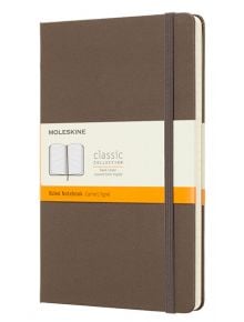 Голям кафяв тефтер Moleskine Classic Earth Brown с твърди корици и линирани страници - Moleskine - Moleskine - Жена, Мъж - Moleskine - Classic - 8058341716090