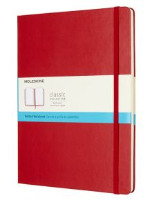 Голям червен тефтер Moleskine Classic Red Scarlet Dotted с твърди корици и листа на точки - Moleskine - Moleskine - Жена - Moleskine - Classic - 8055002855112