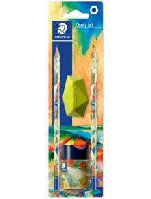 Графитни моливи Staedtler Multiverse HB + гума и острилка, вариант 2 - Staedtler - Staedtler - Момиче, Момче - Staedtler - Multiverse - 4007817167199