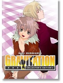 Двама герои в аниме стил позират на розово-бял кариран под. На преден план е с колосана кафява коса и кафяво облекло; на втори план - с руса коса и червена риза. Текст: с класическите манга групи Bad Luck и Nittle Grasper.