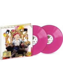 Комплект от две яркорозови винилови плочи: "Gwen Stefani - Love. Angel. Music. Baby. (2 VINYL)", с обложка на албума, на която Гуен Стефани е в драматично облекло сред стилизирани фигури, и заглавие отпред.