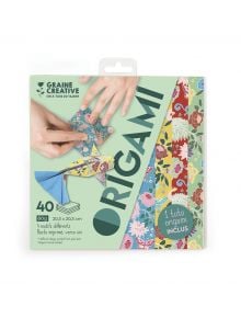 Хартия за оригами Graine Creative в ярки цветове, 40 листа - Graine Creative - Graine Creative - Жена, Момиче - 3532432390819