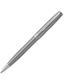 Химикалка Parker Royal Sonnet Special Edition Chisele CT със стилен решетъчен десен, гравирано лого на средния пръстен и метален клип, представена в луксозна подаръчна кутия.