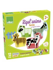 Игра с магнити - животни от фермата - VILAC - Vilac - Момиче, Момче - 3048700077028