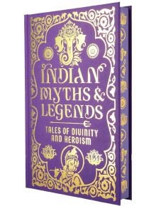 Колекционерско издание, "Индийски митове и легенди" е лилаво-златиста книга за митология с богато украсени мотиви, с илюстрация на Ганеша в горната част и коронована фигура в долната.