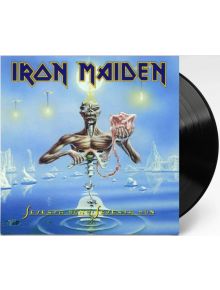 Iron Maiden - Seventh Son of a Seventh Son (VINYL): Хеви метъл класика с Еди на корицата сред ледени айсберги, държащ горящо сърце и кристал под наситено синьо небе.