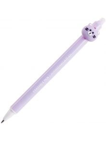 The изтриваема химикалка Miquelrius Back2Fun, коте е лавандулова химикалка с термочувствително мастило, капачка с котешка фигурка и надпис "ERASABLE PEN - ALWAYS HAS A PLAN" - идеална химикалка за ученици.