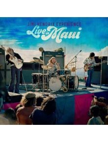 Джими Хендрикс - Live in Maui (3 VINYL) запечатва концерт на The Jimi Hendrix Experience на открито в Мауи, където Хендрикс свири на китара, а групата - на фона на живописна планина.