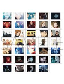 Мрежа от 30 Jujutsu Kaisen Season 2 PashaColle Vol. 7, асортимент скрийншота включва герои с изразителни емоции - идеални за почитатели на аниме колекционерски стоки, като всяко изображение е показано с примерен воден знак.