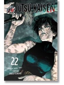 Корицата на Jujutsu Kaisen, Vol. 22 показва Маки с къса тъмна коса и превързани ръце в черно облекло без ръкави, държаща оръжие по време на арката за колонията Сакураджима. Тя стои с решителен поглед; изобразени са заглавието и авторът.