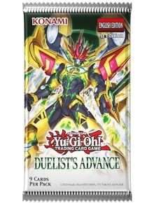Бустер пакетът Yu-Gi-Oh! Duelist's Advance включва ярко брониран мехоподобен воин с червени, зелени и жълти акценти. Намерете тези Карти за игра Yu-Gi-Oh! в книжарница Orange - включва KONAMI, ENGLISH EDITION и 9 КАРТИ В ПАКЕТ.