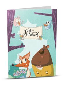 iGreet Картичка - Just Married - IGreet - IGreet - Жена, Мъж - 3800500195445