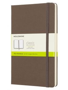 Класически кафяв тефтер Moleskine Classic Earth Brown с твърди корици и нелинирани страници - Moleskine - Moleskine - Жена, Мъж - Moleskine - Classic - 8058341715390