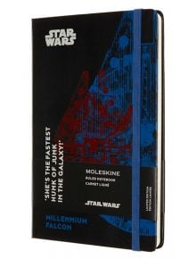 Класически тефтер Moleskine Limited Editions Star Wars Millennium Falcon с твърди корици и линирани страници - Moleskine - Moleskine - Жена, Мъж, Момиче, Момче - Moleskine - Star Wars - 8053853603746