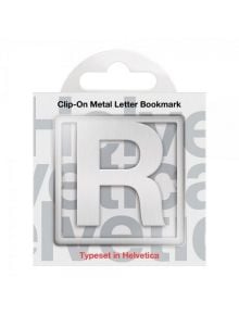 Метален книгоразделител Helvetica - Буква R - That Company Called IF - 5035393929183