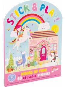 Книжка със стикери Floss & Rock, Stick and Play, Rainbow Fairy - Фея - Floss & Rock - Floss & Rock - Момиче - Floss & Rock - Creative Art - 5055166360364