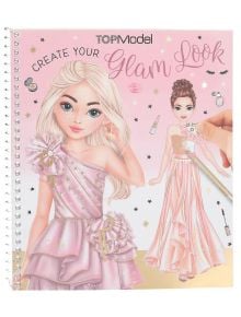 Книжка за оцветяване със стикери Top Model - Glam Look - Depesche - Depesche - Момиче - Depesche - Top Model - 4010070702946