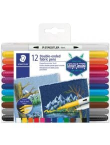 Комплект двувърхи маркери за текстил Staedtler Design Journey, 12 цвята - Staedtler - Staedtler - Момиче, Момче - Staedtler - Design Journey - 4007817043196