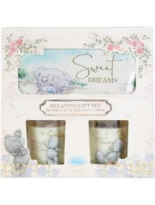 Комплект Me to You - маска за очи и ароматни свещи: включва плюшено мече, маска за очи Sweet Dreams и ароматни кристални свещи Time for Calm и Sweet Dreams - идеален релаксиращ подарък.