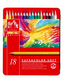 Комплект цветни моливи Caran d'Ache Supracolor, 18 цвята - Caran d'Ache - Caran d'Ache - Жена, Мъж, Момиче, Момче - Caran d'Ache - Supracolor - 7610186043185