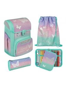 Комплект ученическа раница Scooli Easy Start Butterfly, ергономик - Undercover - Момиче - Undercover - Butterfly Wishes - 4043946327233