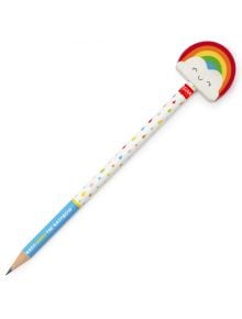 Молив Legami Rainbow Rain Comes the Rainbow с гумичка - 3D фигурка дъга - Legami - Legami - Момиче - Legami - Extraordinary Stationery - 8052461969886