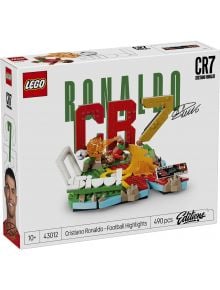 LEGO Editions Кристиано Роналдо – комплект от 490 части за деца над 10 години, включващ футболни елементи и големи букви CR7 върху кутията. Идеален колекционерски комплект LEGO за феновете на Кристиано Роналдо.
