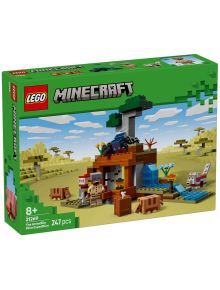 LEGO Minecraft „Миньска експедиция с броненосец“ съдържа 247 части, подходящ е за деца над 8 години и включва сцена от Minecraft с животни, герой и различни структури от блокове.