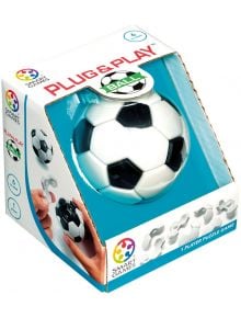 Boxed 3D пъзел Логическа игра Smart Games: Сглоби и играй с топка, оформена като черно-бяла футболна топка. Подходяща за 6+, антистрес и развиващо се логическо мислене - идеална за самостоятелна игра.