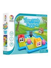Логическа игра: Three Little Piggies, Deluxe - Smart Games - Smart Games - Момиче, Момче - 5414301518754