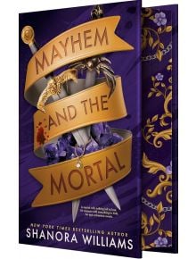 Корицата на делукс изданието на Mayhem and the Mortal е със златна панделка около мечовете и аметистови кристали, както и лилави и златни флорални мотиви по ръбовете - колекционерска първа разпечатка за феновете.