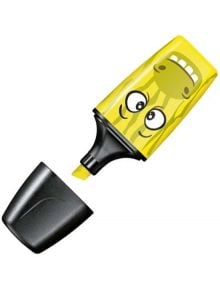Мини текстмаркер Stabilo Boss Funnimals, жълт - Stabilo - STABILO - 4006381479950