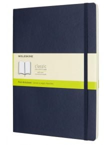 Голям син тефтер Moleskine Classic Sapphire Blue с меки корици и нелинирани страници - Moleskine - Moleskine - Жена, Мъж - Moleskine - Classic - 8055002854788