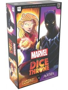 Настолна игра: Dice Throne Marvel - Captain Marvel vs Black Panther - Жена, Мъж, Момиче, Момче - 700304156051