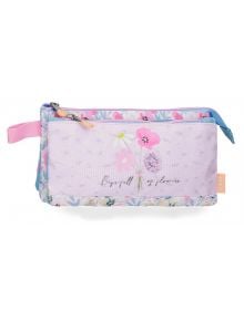 Несесер Enso Full Of Flowers с три отделения - Enso - Joumma Bags S.L. - Момиче - Enso - Full of Flowers - 8435692789148