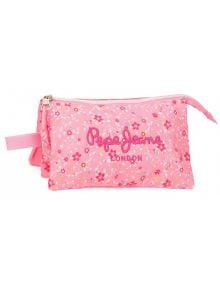 Несесер Pepe Jeans - Alenka Pink с три отделения - Pepe Jeans - Joumma Bags S.L. - Момиче - Pepe Jeans - Alenka - 8435692782002