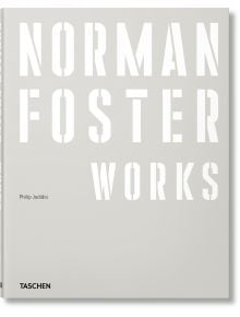 Корицата на Norman Foster: на светлосив фон, като подчертава модерната архитектура на Foster + Partners. Издава се от Taschen, а името на автора е Philip Jodidio.