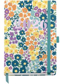 Tефтер-органайзер Miquelrius Natura Impressionist 2026, ден на страница, е тефтер с ярки цветя, идеален за организиране на ежедневните ви планове през 2026 г. Вдъхновена от художествените стилове, тя добавя цвят и ред към графика ви.