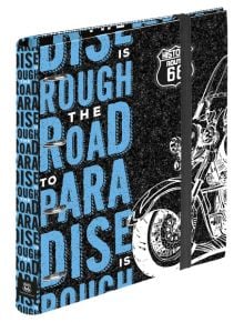 Папка Busquets Route 66 2022 със 120 листа, 4 ринга и ластик