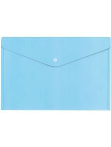 Папка с копче Office Zone Pastel, формат А4, светлосиня - идеална за съхранение на документи.