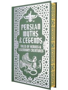 Персийски митове и легенди" е луксозна колекционерска книга с твърди корици, със зелена и сребърна орнаментирана корица със сложни мотиви и илюстрации, вдъхновени от персийската митология.