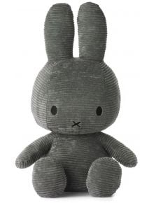 Плюшена играчка Miffy Eco Corduroy - базалтовосив заек, 50 см. - Miffy - Bon Ton Toys - Момиче, Момче - Miffy - Eco Corduroy - 8719066017366