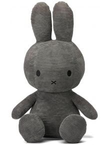 Плюшена играчка Miffy Eco Corduroy - базалтовосив заек, 70 см. - Miffy - Bon Ton Toys - Момиче, Момче - Miffy - Eco Corduroy - 8719066017410