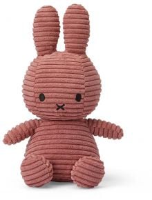 Плюшена играчка Miffy Eco Corduroy - бежово-червен заек, 23 см. - Miffy - Bon Ton Toys - Момиче - Miffy - Eco Corduroy - 8719066017281