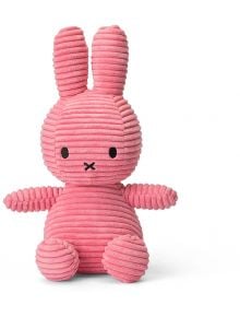 Плюшена играчка Miffy Eco Corduroy - кораловорозов заек, 23 см. - Miffy - Bon Ton Toys - Момиче - Miffy - Eco Corduroy - 8719066017212