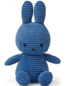 Плюшена играчка Miffy ECO Corduroy - Син заек, 23 см. - Miffy - Bon Ton Toys - Момиче, Момче - 8719066017274